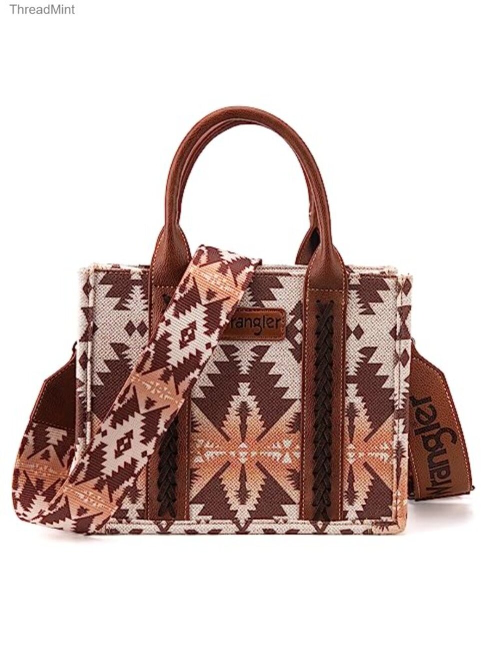 Aztec Print Hobo Bag with Guitar Strap